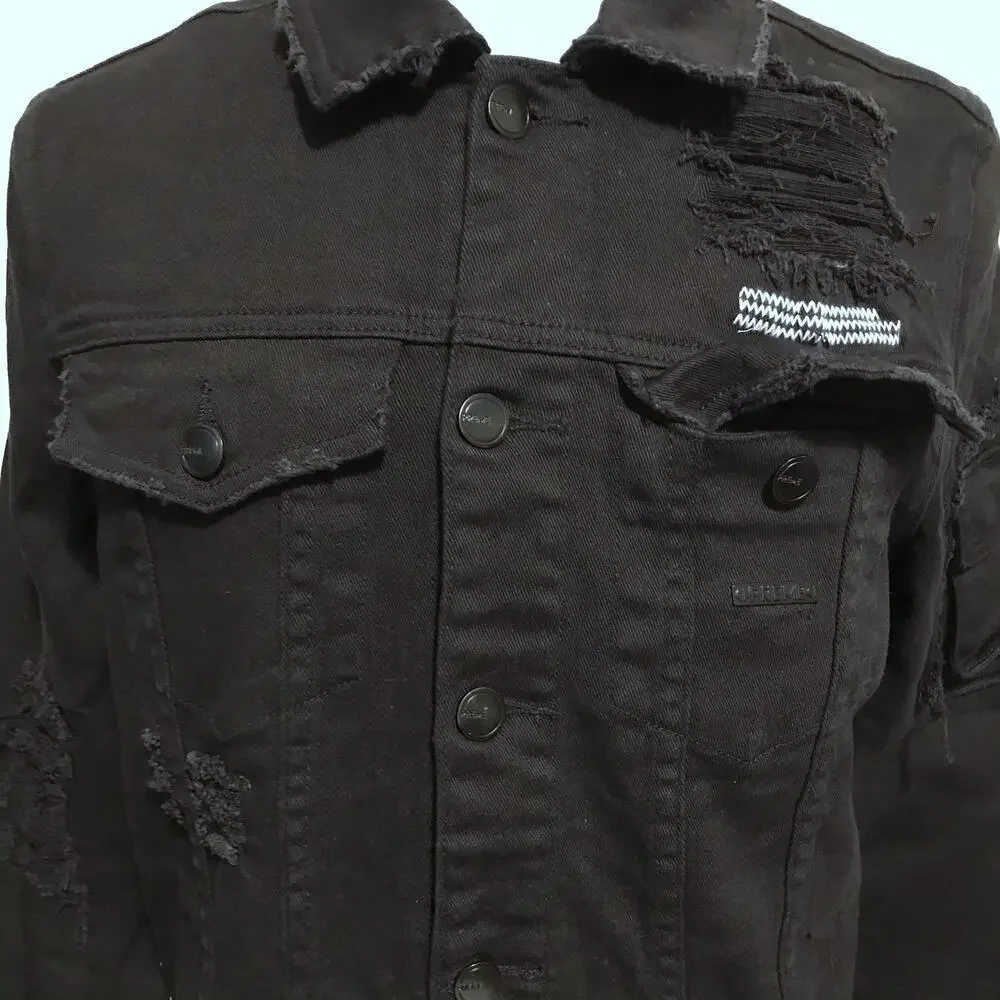 Preme NWOT Black Wash Jean Jacket Men M